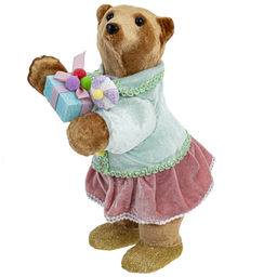 Украшение новогоднее "Медвежонок", L12 W17 H30 см, 2в.