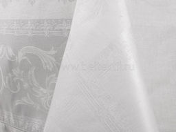 07с36 ЯК Скатерть 140*220 "Ренессанс" цв.белый
