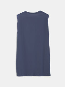 Туника женская домашняя в синем цвете с печатью - Mark formelle фото 10