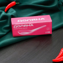 Набор фарфоровых ложек для супа Том Ям Доляна, 3 предмета, цвет белый  фото 5