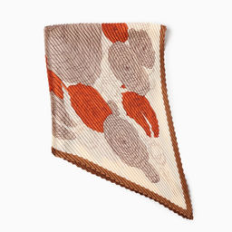 Платок женский плиссированный MINAKU, 70×70 см, бежевый