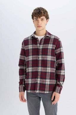 Рубашка Lumberjack с длинным рукавом в клетку стандартного кроя - Defacto фото 3