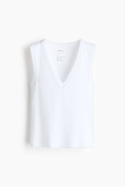 Camiseta acanalada sin mangas Cooling Slim Fit - H&m фото 2