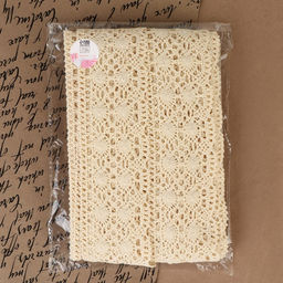 Кружево вязаное, 70 мм, 10±1 м, бежевое