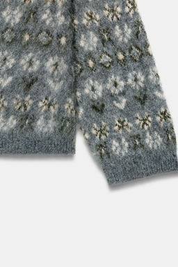 BRUSHED EFFECT JACQUARD KNIT JUMPER - Zara фото 6