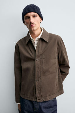 WASHED REGULAR FIT OVERSHIRT
