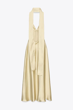 FOULARD SATIN MAXI DRESS - Zara фото 7