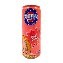 Газированный напиток б/а с персиковым соком Вентура/Peach Desire Soda Ventura Rita, Вьетнам, 330 мл