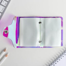 Набор Сияй!, голографическая обложка для паспорта и визитница - Beauty fox фото 8