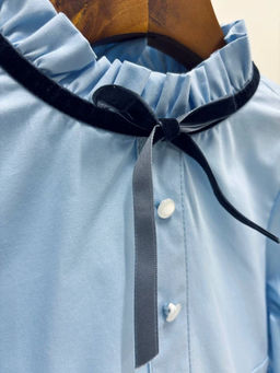 Платье нарядное для новогодних праздников и утренников UD 8053 голубой - Mini maxi фото 8