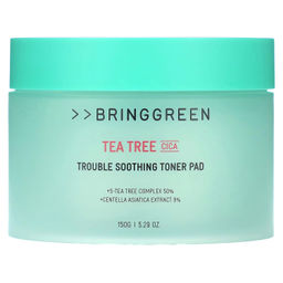 Успокаивающие тонер-пэды с чайным деревом и центеллой азиатской - Tea Tree Cica Trouble Soothing Toner Pad, 90 шт /150 г