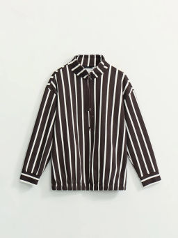 Толстовка в полоску на молнии / Zarina  фото 7