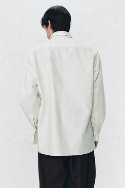 CAMISA POPEL?N LAZO SOSHIOTSUKI X ZARA / Verde claro фото 3