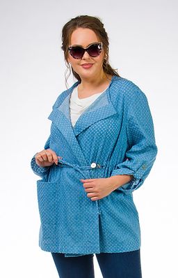 Шикарный жакет джинса -шитье,