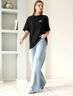 D49.978 Футболка женская черный_own your magic