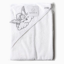 Полотенце крестильное с вышивкой Ангел, 75х75 см, 100% хлопок - Крошка я фото 5