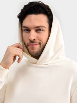 Худи мужское теплое в цвете "молочный" молочный 121751-2