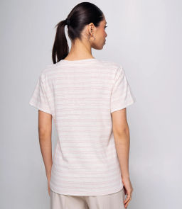 Футболка #КТ9101 (2), розовый, белый