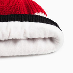 Шапка MINAKU с помпоном, размер 50-52, красная