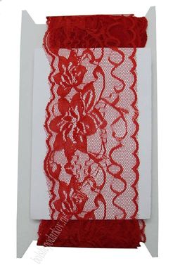 Кружево 8 см*10 ярд (SF-104) красный