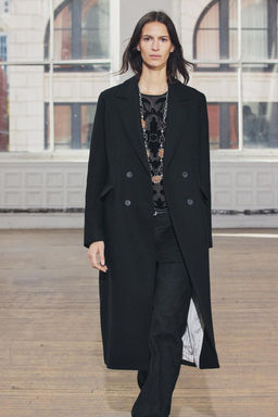 ZW COLLECTION WOOL BLEND COAT - Zara фото 3