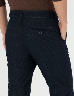 Lacivert Slim Fit Kanvas Pantolon - Pierre cardin фото 7