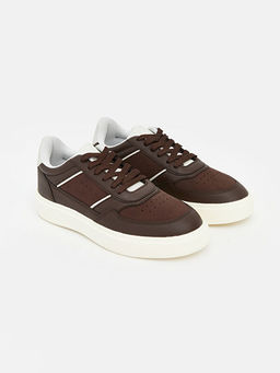 Deri G?r?n?ml? Kad?n Spor Ayakkab?