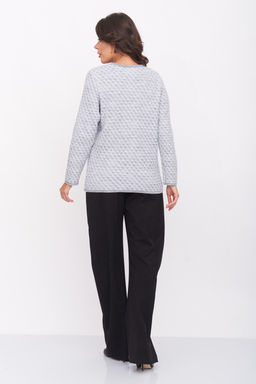 ЗЛАТА Жакет 1-985/светло-серый