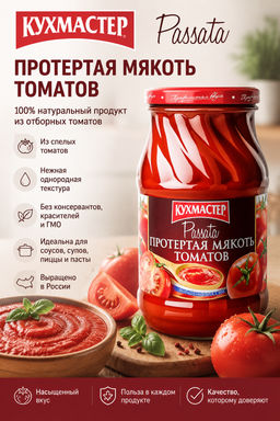 Протертая мякоть томатов Кухмастер Passata 460 г