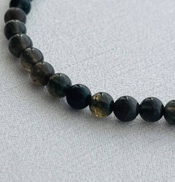 Бусы из Кошачьего глаза "Скаполит"