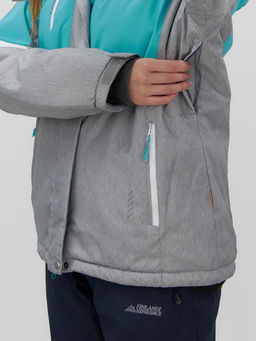 Горнолыжный костюм женский зимний бирюзового цвета 02807Br - Mtforce фото 6