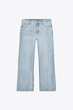 ZW COLLECTION LOW-RISE CROPPED FLARE JEANS - Zara фото 7
