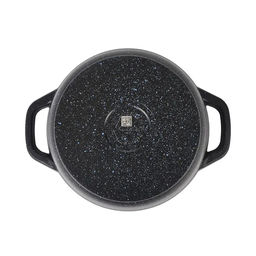 ЛА_АП_GRANIT (black) Кастрюля 2,5л со стекл крышкой, арт. кгч25а