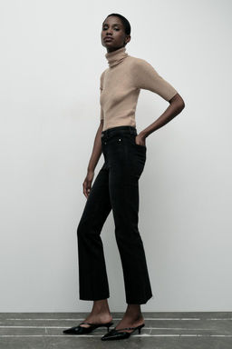 Z1975 HIGH-WAIST MINI FLARE JEANS - Zara фото 4