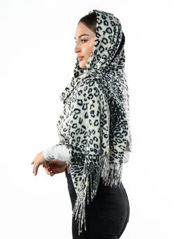 Яркий палантин с анималистичным принтом - Pretty mania фото 5