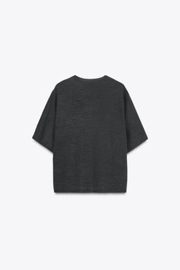 WOOL KNIT SHORT SLEEVE TOP - Zara фото 6