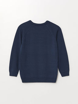 Bisiklet Yaka Uzun Kollu Erkek Bebek Triko Kazak