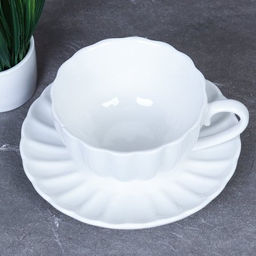 Чайная пара 280 мл / YR-251 /уп 48/ Белый - Галеонтрейд фото 2