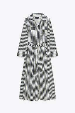 STRIPED SHIRT DRESS ZW COLLECTION - Zara фото 7