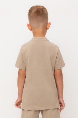 Crockid _ КР 302405-1/темно-бежевый к534 фуфайка (футболка) для мал  фото 5