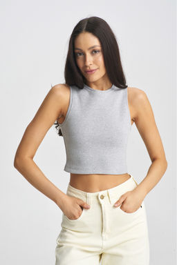 Кроп-топ Grey Melange