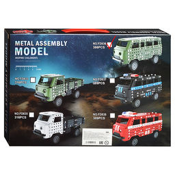 Конструктор металлический "Буханка" (386 дет.) в коробке