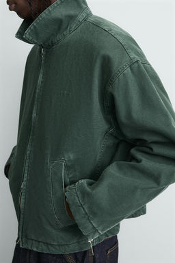 CROPPED DENIM JACKET - Zara фото 5