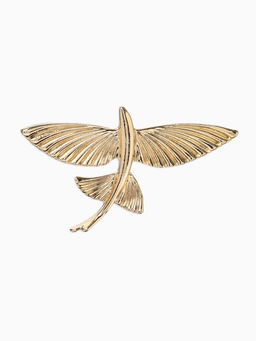 Брошь «Летучая рыба», цвет золото