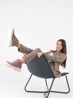 Ботинки EDART 308.агата w. капучино замш/байка - Ed'art фото 6