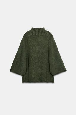 KNIT PONCHO SWEATER - Zara фото 7