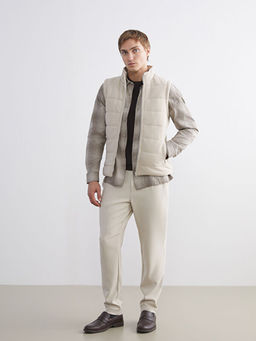 Slim Fit Dik Yaka Erkek ?i?me Yelek