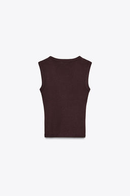 V-NECK TOP - Zara фото 7
