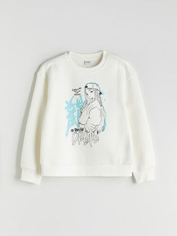 Bisiklet Yaka K?z ?ocuk Sweatshirt 2li