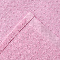 Полотенце вафельное банное Экономь и Я 80х150 см, цвет розовый 100%хл, 200 гр/м2  фото 3